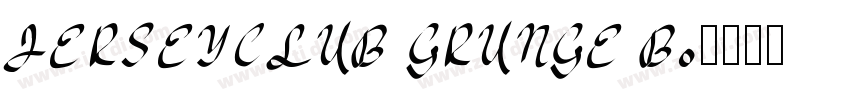 JERSEYCLUB GRUNGE Bo字体转换